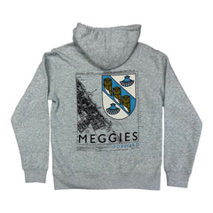 Forw4rd Zip Meggies Map Hoody - Heather Grey