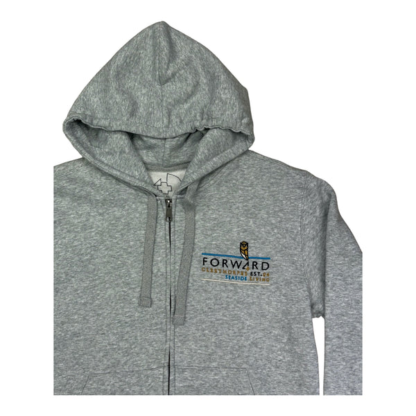Forw4rd Zip Meggies Map Hoody - Heather Grey