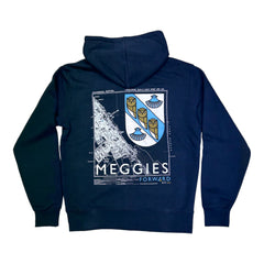 Forw4rd Zip Meggies Map Hoody - Navy