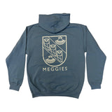 Forw4rd Meggies Mono Crest Hoody - Dusty Blue