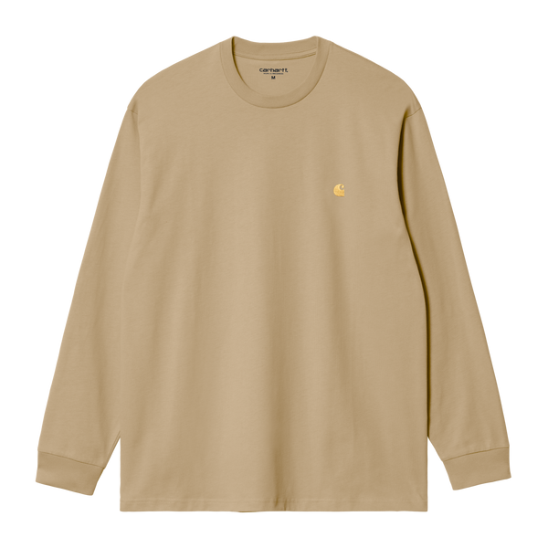Carhartt WIP L/S Chase T-Shirt - Sable / Gold