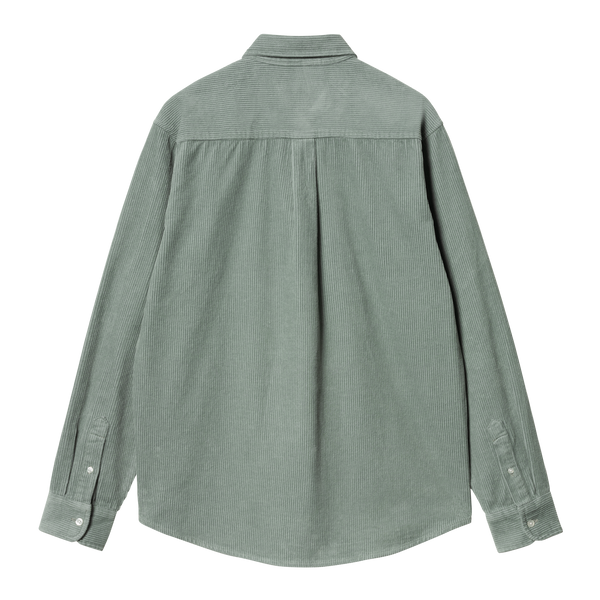 Carhartt WIP L/S Madison Cord Shirt - Glassy Teal/Black