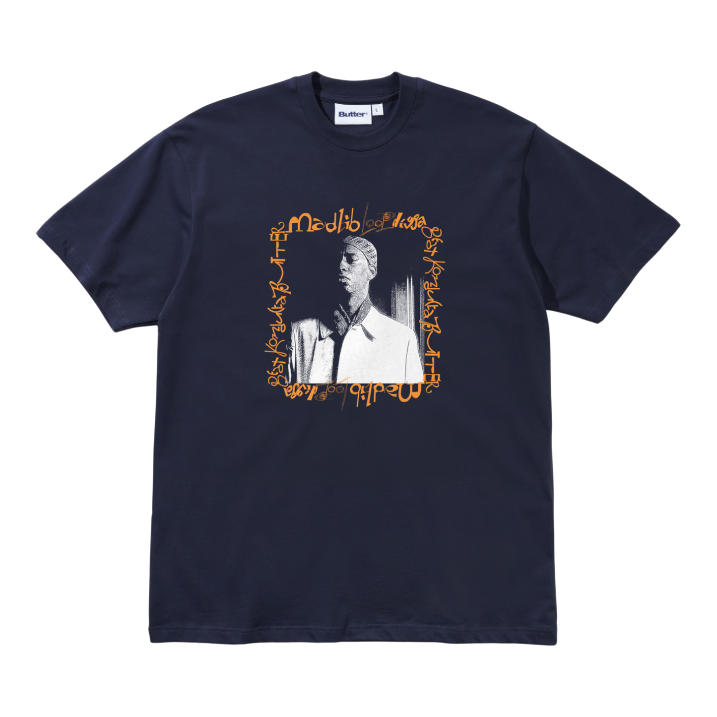 Butter Goods x Madlib - Loop Digga T-Shirt - Navy