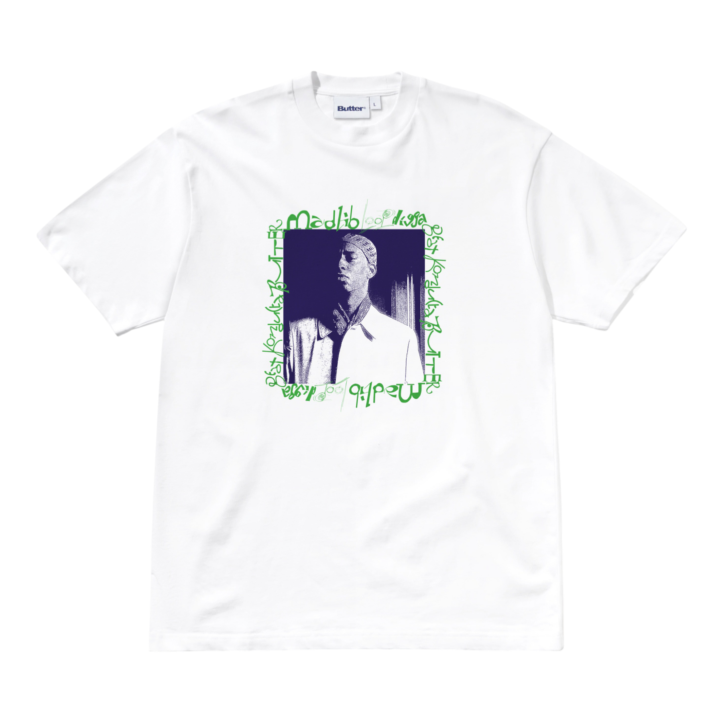 Butter Goods x Madlib - Loop Digga T-Shirt - White