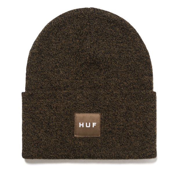 HUF - Melange Box Logo Beanie - Bison