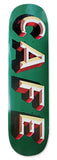 Skate Cafe Mr Finbar C2 Shape Deck Green - 8.375"