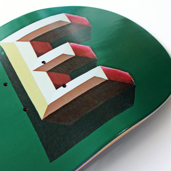 Skate Cafe Mr Finbar C2 Shape Deck Green - 8.375"