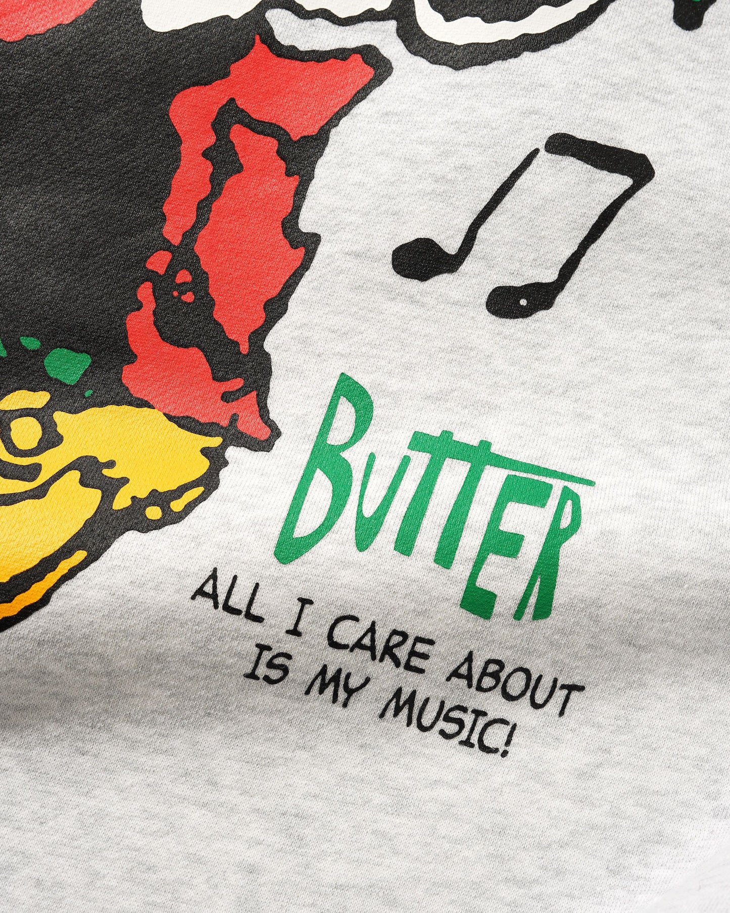Butter Goods - Good Music Crewneck - Ash