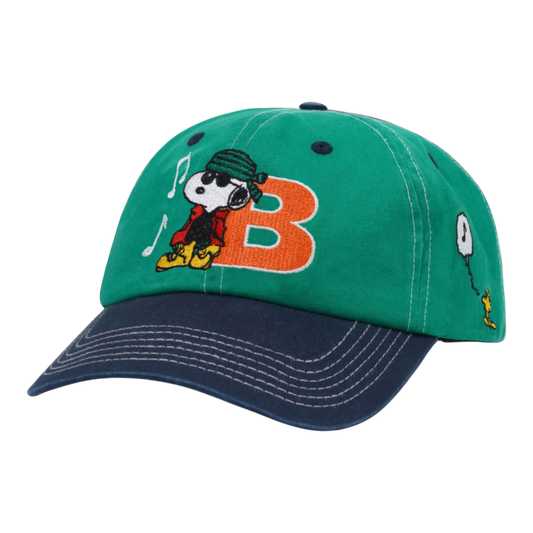 Butter Goods - Music Snapback Cap - Washed Kelly Green / Navy