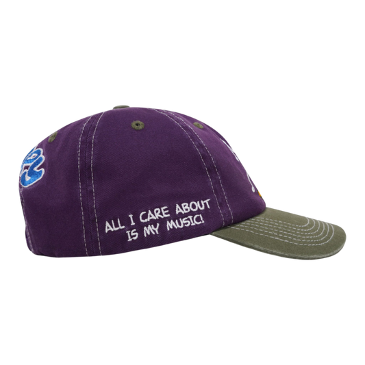 Butter Goods - Music Snapback Cap - Washed Purple / Fern