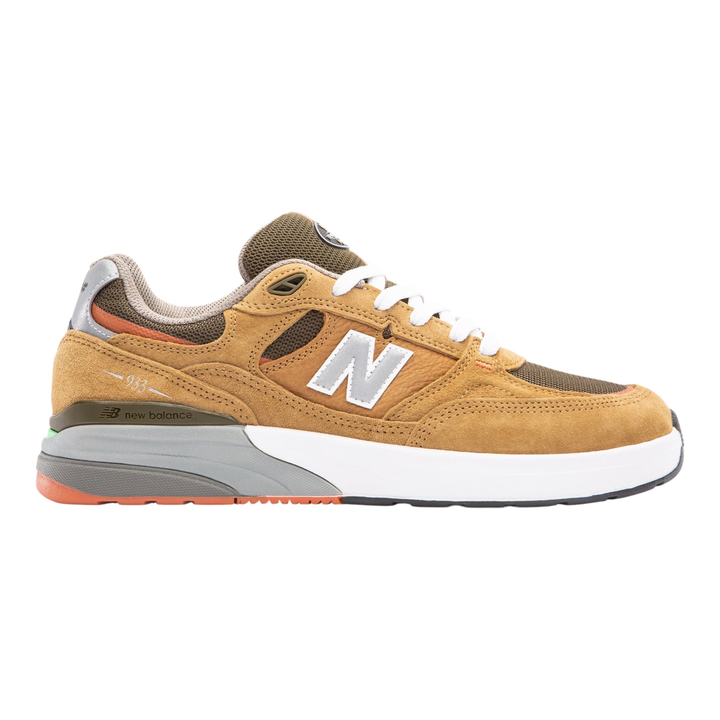 New Balance Numeric Andrew Reynolds 933 Shoes - Camel/Dark Brown