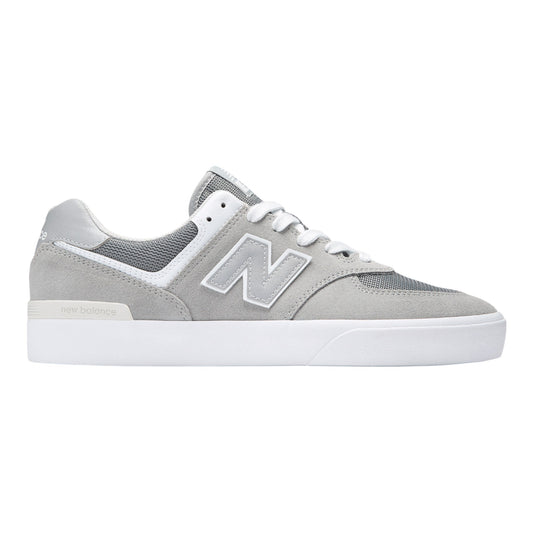 New Balance Numeric 574 Vulc Shoes - Grey/White