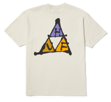 HUF - No-Fi Triple Triangle S/S Tee - Bone