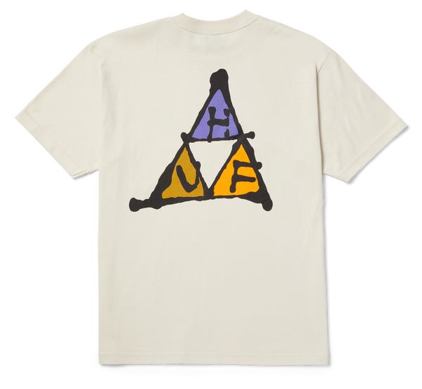HUF - No-Fi Triple Triangle S/S Tee - Bone