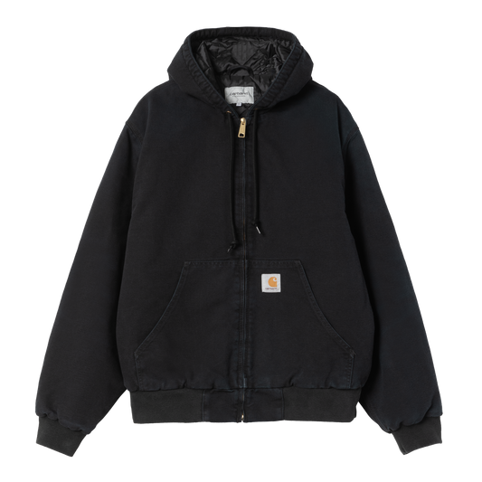 Carhartt OG Active Jacket - Black (Stone Canvas)