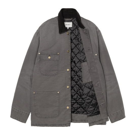 Carhartt OG Chore Coat - Graphite / Black (Stone Canvas)