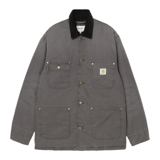 Carhartt OG Chore Coat - Graphite / Black (Stone Canvas)