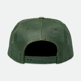 Brixton Peace Shield MP Trucker Hat, Olive Surplus