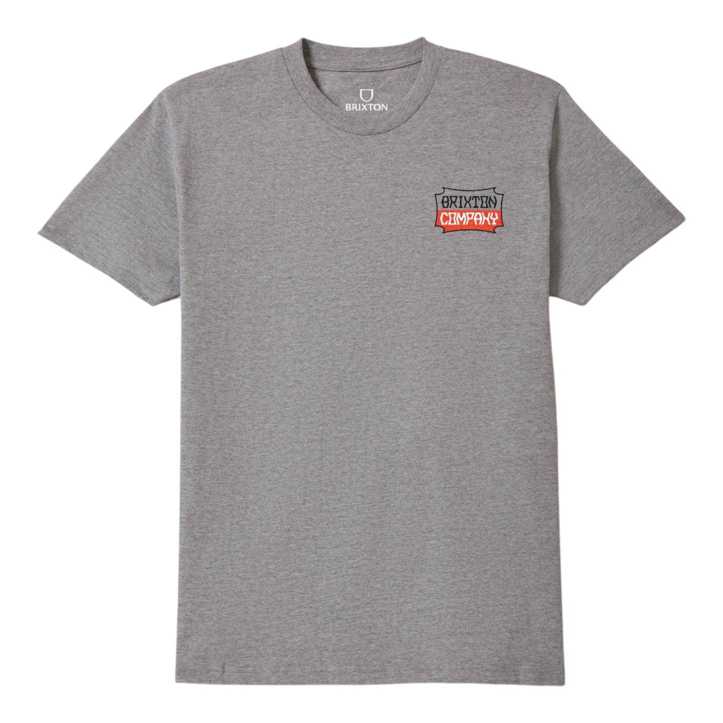 Brixton Pillar S/S T-Shirt - Heather Grey
