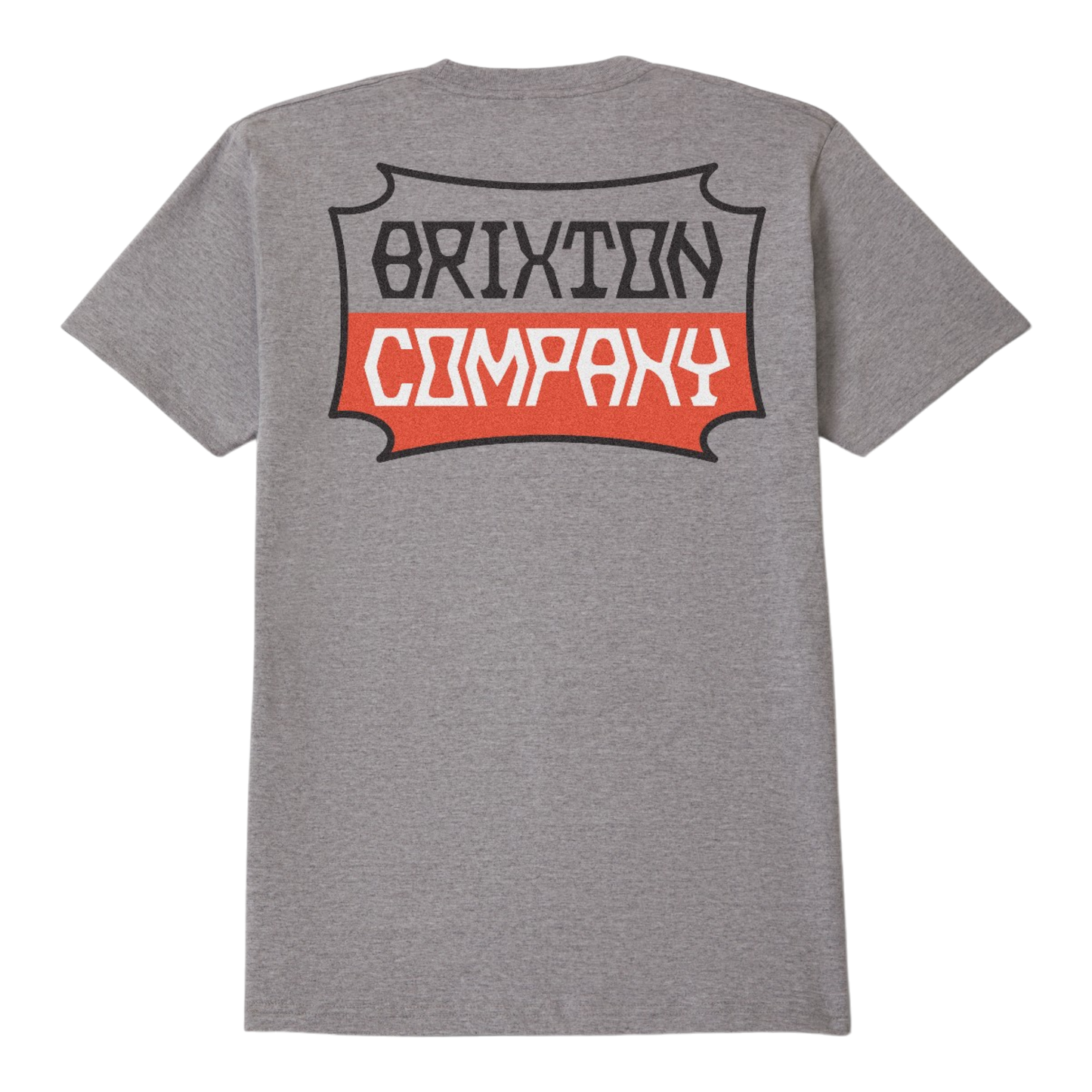 Brixton Pillar S/S T-Shirt - Heather Grey
