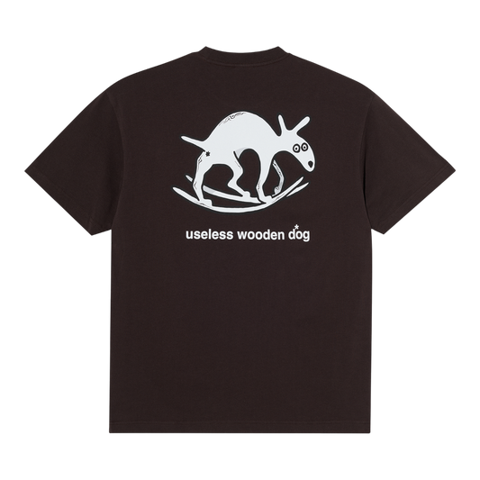 Polar Skate Co - Useless Wooden Dog Tee - Chocolate