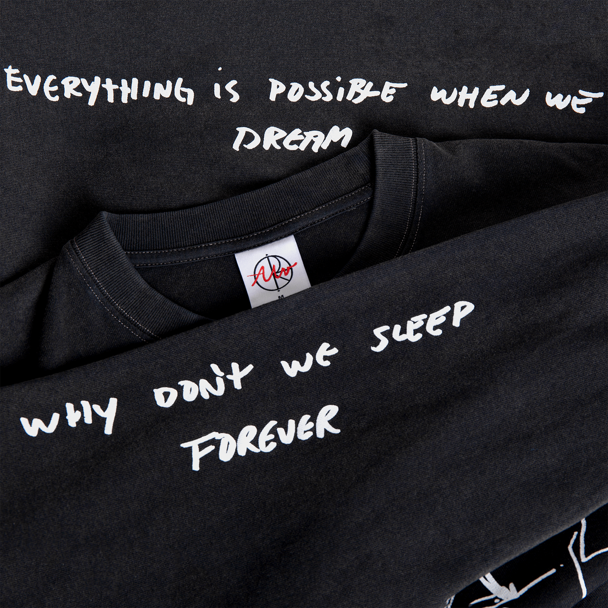 Polar Skate Co - On Repeat Long Sleeve - Silver Black