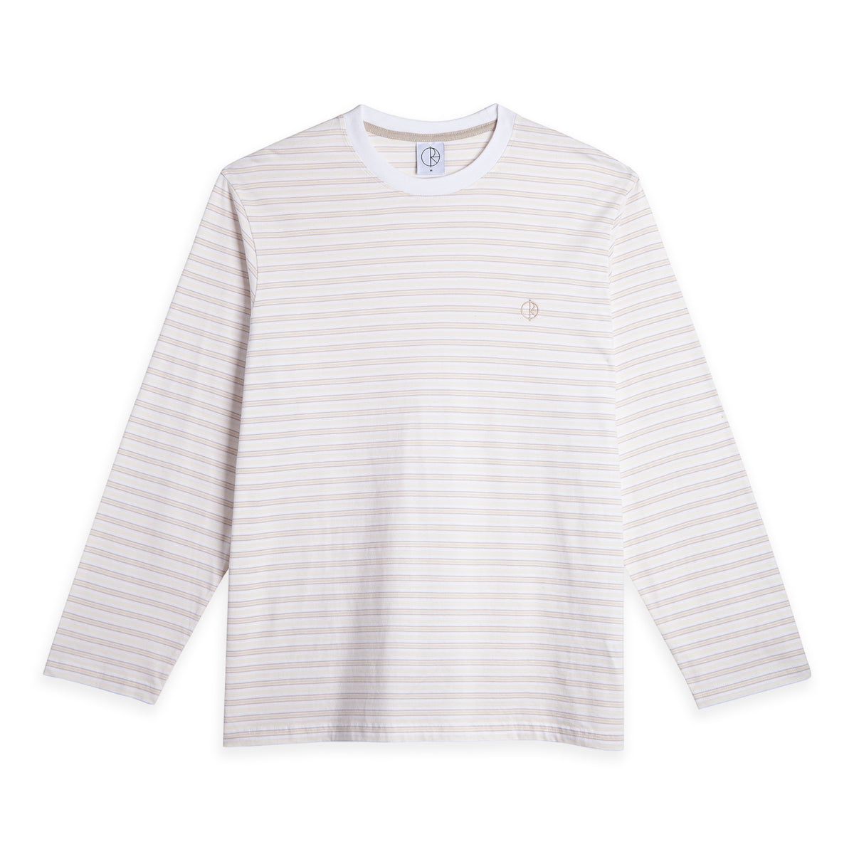 Polar Skate Co - I Stripe L/S Tee - White/Taupe