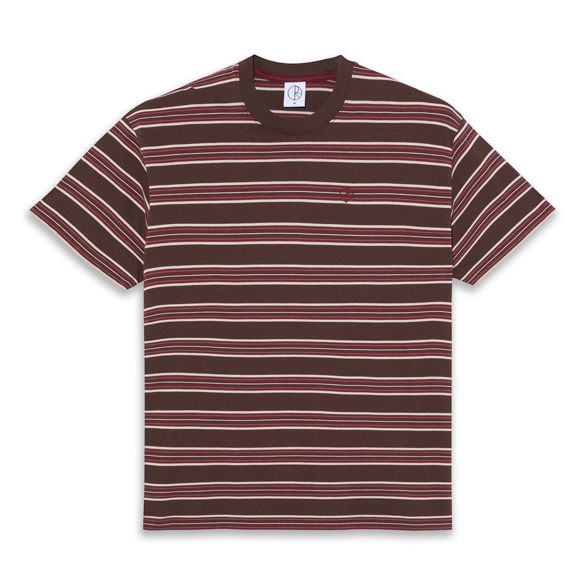 Polar Skate Co - I Stripe Tee - Brown/Red