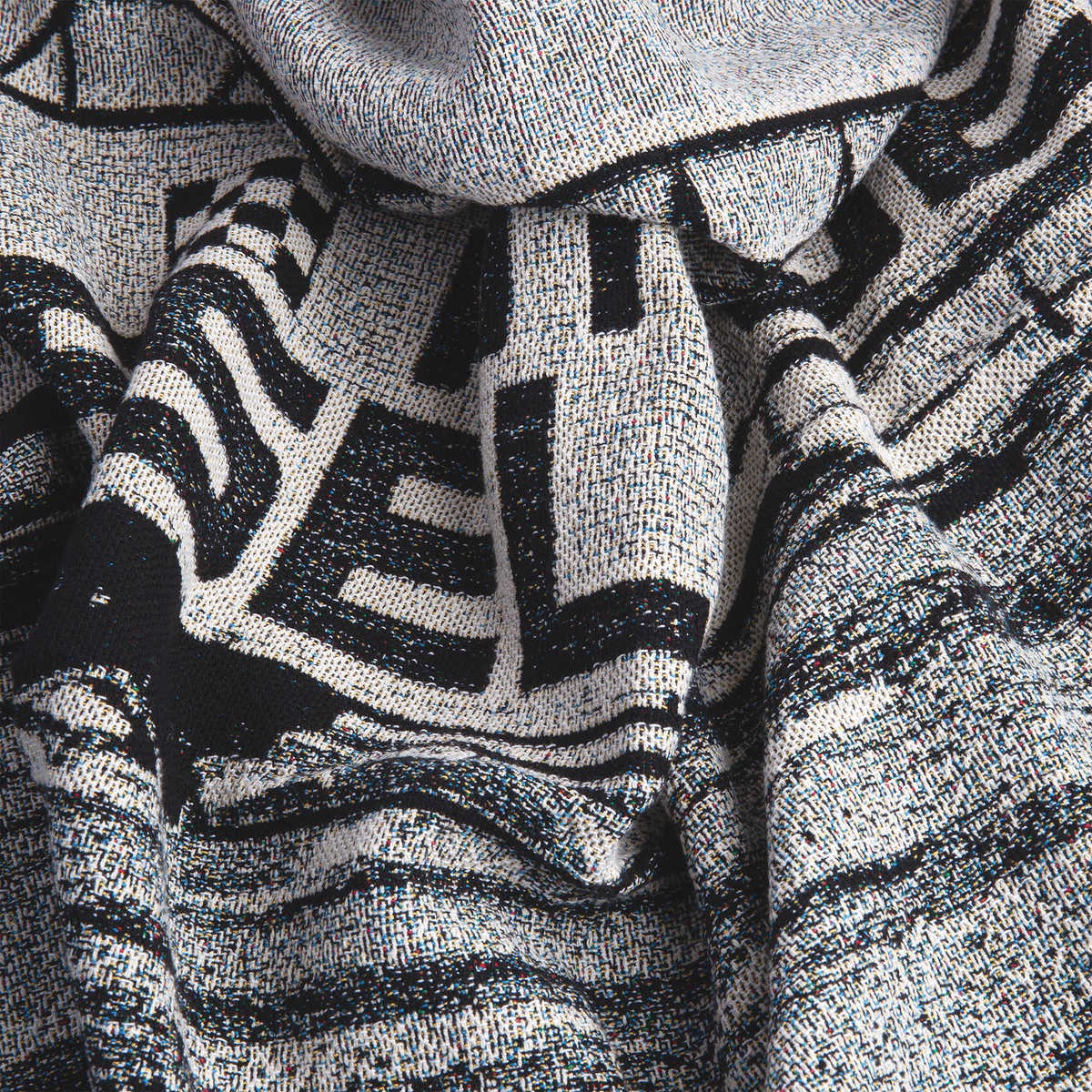 Polar Skate Co - Throw Blanket Happy Sad II - Black/White