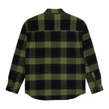 Polar Skate Co - Mike LS Shirt Flannel - Black / Army Green