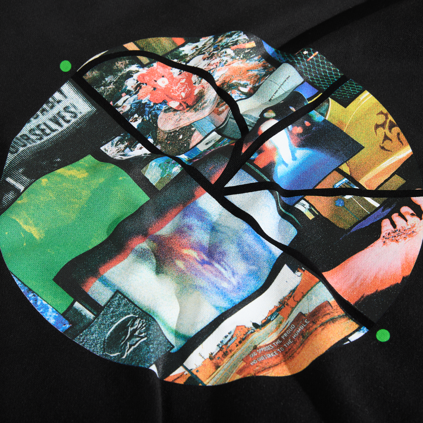 Polar Skate Co - Dave Hood - Fill Logo Ourselves Collage - Black