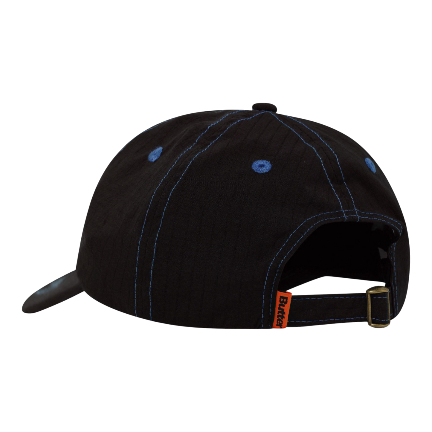 Butter Goods - Nylon Rounded Logo 6 Panel Cap - Black