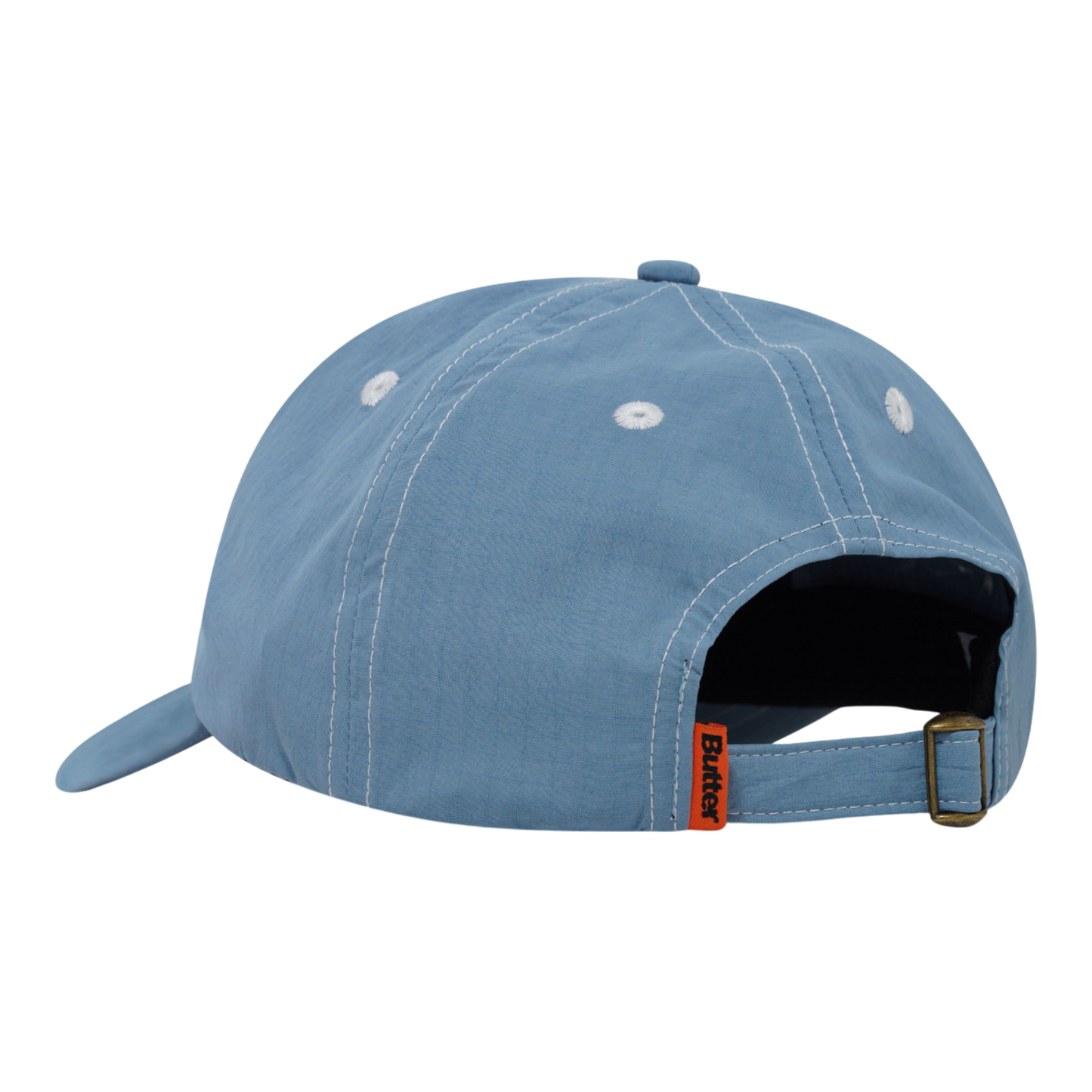 Butter Goods - Nylon Rounded Logo 6 Panel Cap - Sky Blue