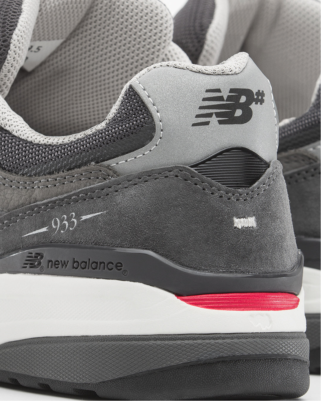 New Balance Numeric Andrew Reynolds 933 Shoes - Dark Grey/White