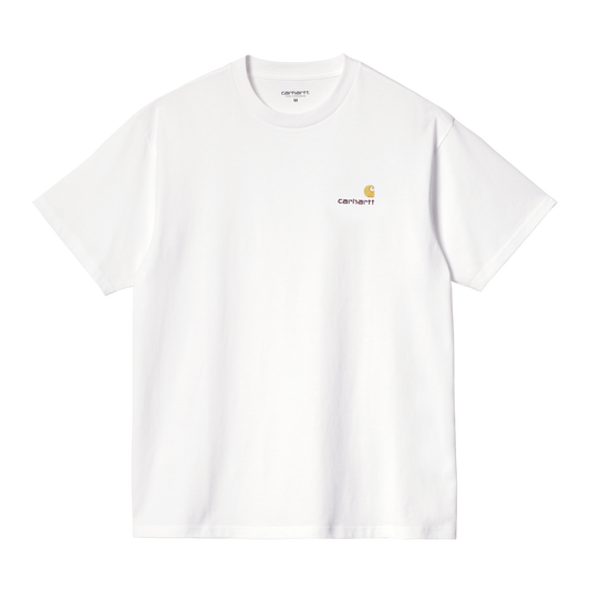 Carhartt WIP S/S American Script T-Shirt - White