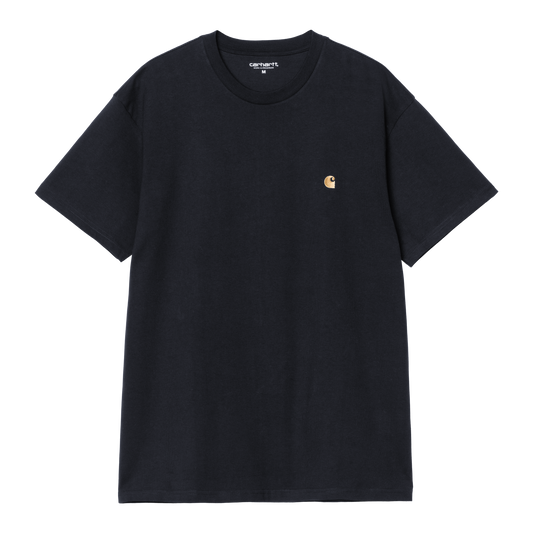 Carhartt WIP S/S Chase T-Shirt - Dark Navy / Gold