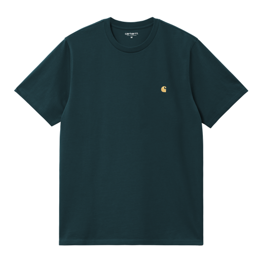 Carhartt WIP S/S Chase T-Shirt - Duck Blue / Gold