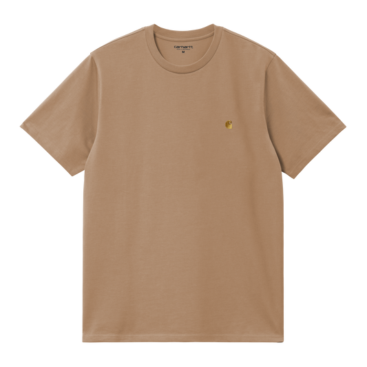 Carhartt WIP S/S Chase T-Shirt - Peanut / Gold