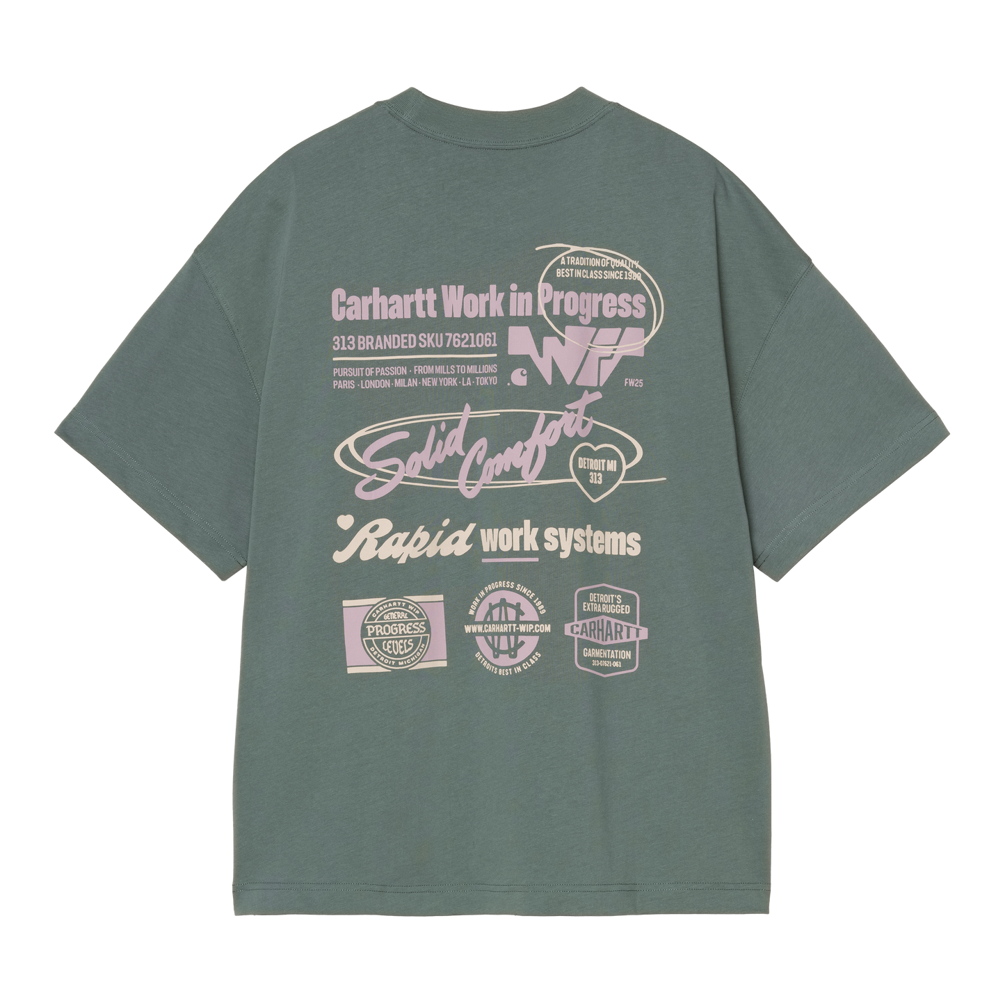 Carhartt WIP S/S Networks T-Shirt - Silver Pine