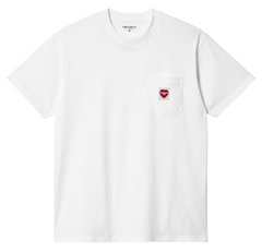 Carhartt WIP S/S Pocket Heart T-Shirt - White