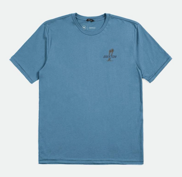 Brixton Austin S/S T-Shirt - Blue Heaven