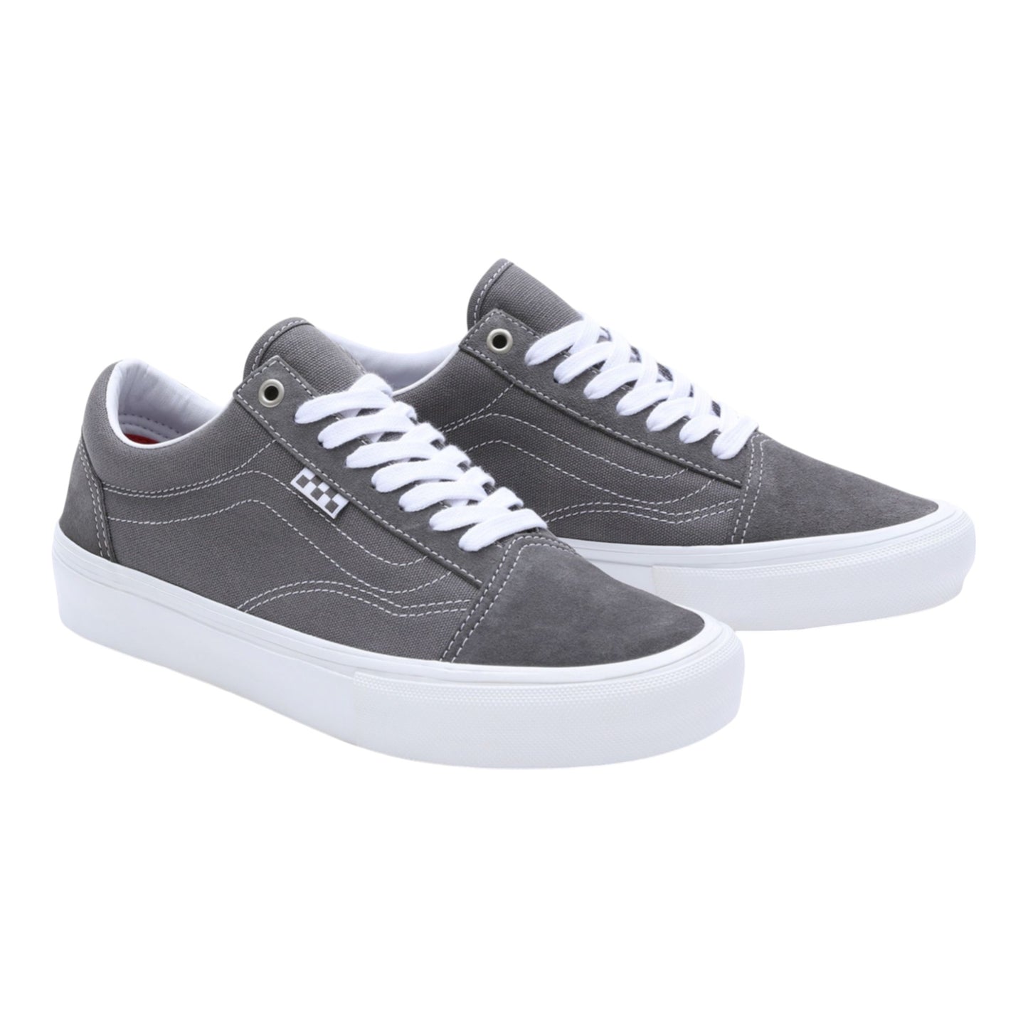 Vans Skate Old Skool Pro - Pewter/True White