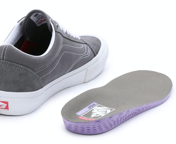 Vans Skate Old Skool Pro - Pewter/True White