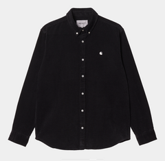 Carhartt WIP L/S Madison Cord Shirt - Black/Wax