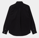 Carhartt WIP L/S Madison Cord Shirt - Black/Wax