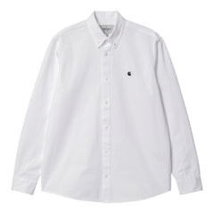 Carhartt WIP L/S Madison Shirt - White/Black