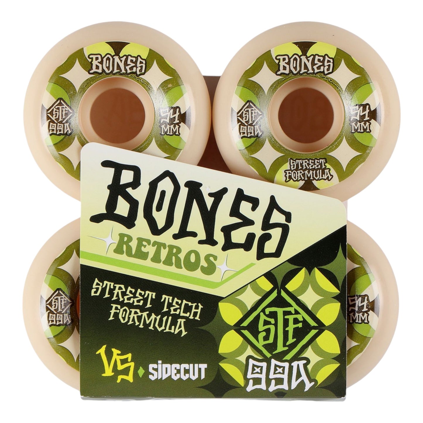 Bones Retros Wheels STF V5 Sidecut 54mm - White