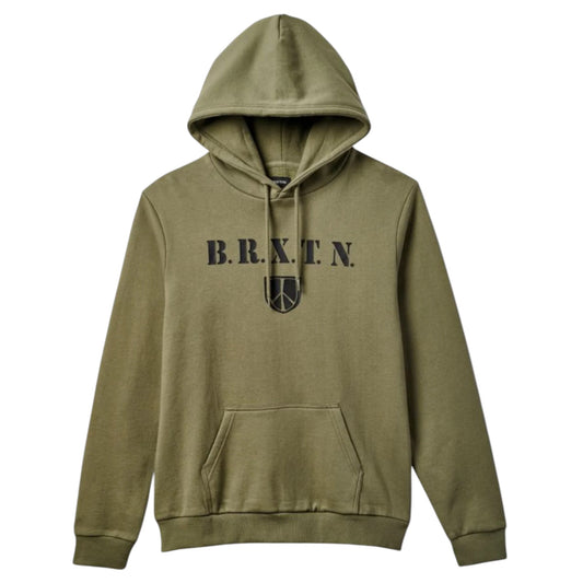 Brixton Peace Shield Hoody - Olive Surplus