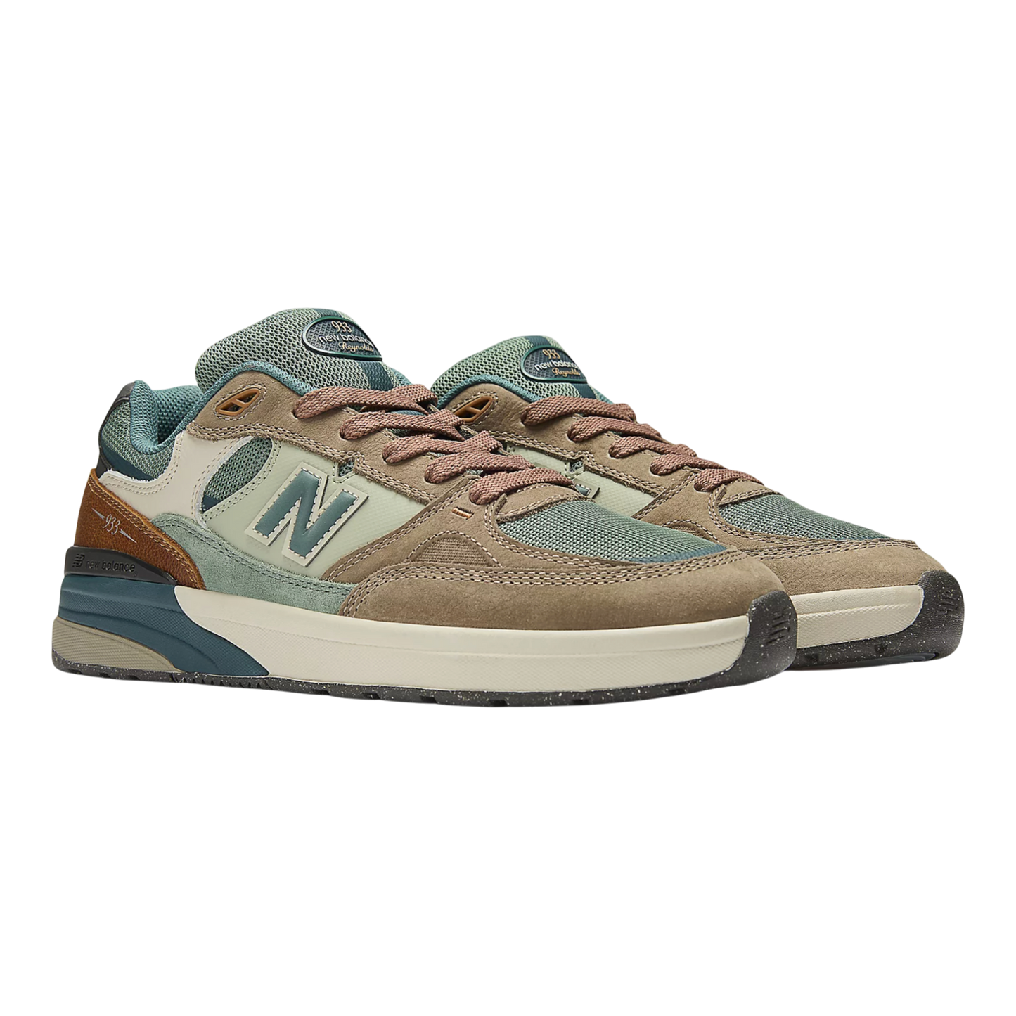 New Balance Numeric Andrew Reynolds 933 Shoes - Mushroom / New Spruce