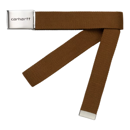 Carhartt WIP Clip Belt Chrome - Hamilton Brown